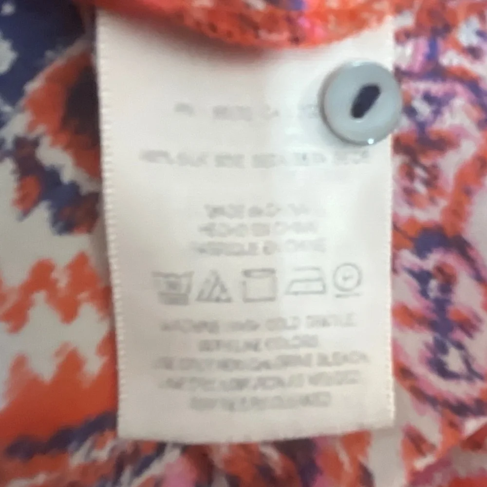 Anthropologie Vanessa Virginia Silk Finn Tank in Orange Size M EUC - Picture 8 of 9